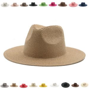 Women's Hat Fedoras Hats for Women Summer Straw Sun Hats Men's Caps Dress Wedding Decorate Men Panama Straw Hat Gorras H
