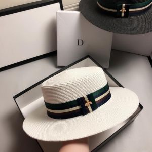 New Summer Women's Boater Beach Hat Wide Side Female Casual Panama Hat Lady Classic Flat Bowknot Straw Sun Hat Women Fedora