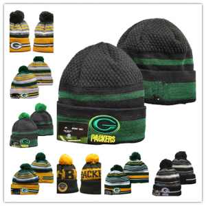 Men's and women's embroidered knitted boundless football knitted hat, warm in winter, brand, fashion, PACKERS， snapbac