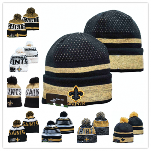Men's and women's embroidered knitted boundless football knitted hat, warm in winter, brand, fashion, SAINTS， snapback
