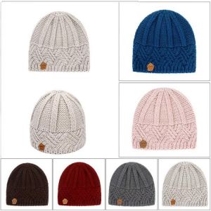 Wool Knitted Hat Cap Boys And Girls Hat for Autumn Winter Round Folds Head Fashionable Accessories Hat Head Cover Headscarf