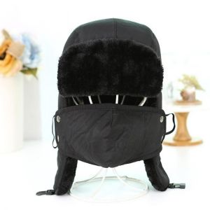 Hot Sale Winter Warm Aviator Hat Men and Women Fashion Ear Protection Windproof Earmuffs Ski Cap Velvet Thick Couple Hat