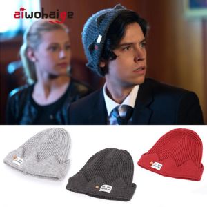 2021 New High Quality Winter Riverdale Jughead Jones Cosplay Knit Beanie Women Men Topic Exclusive Crown Hat Wool Soft Cap