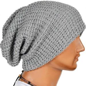 Men Winter Knitting Baggy Cap Newest Casual Warm Keeper Beanie Knitted Crochet Hat winter зимние вязаные шапки 2