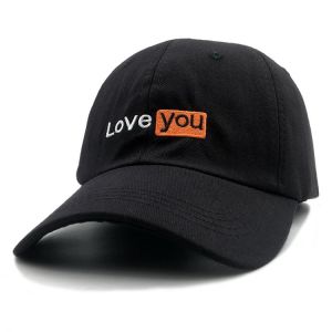 2021 New LOVE YOU Baseball Cap Four Seasons Outdoor Sun Cap Cotton Snapback Women Men Embroidery Dad Hat