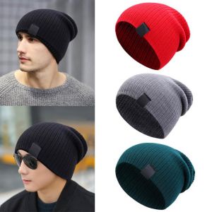 Men Women Winter Beanies Cap Outdoor Bonnet Skiing Hat Soft Knitted Hat B99