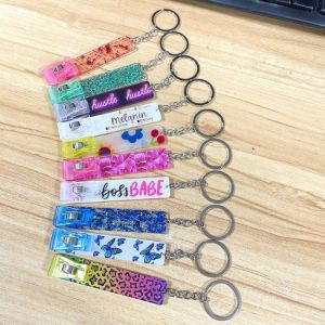2021 New  Card Gripper Puller Custom Credit Card Grabber Keychain Clip for Long Nail Woman