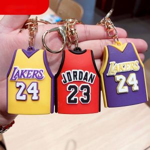 DIY Cartoon Basketball Jersey Keychain For Boy Backpack Car Key Chains Pendant Valentine's Day Gift Wholesale New Chains Jewe