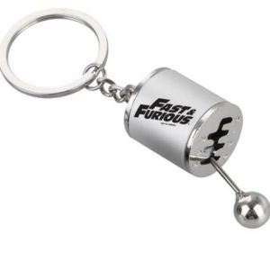 Newest Fast & Furious Free Shift Keyring Turbo Keychains Alloy Cars Gear Head Key Chain Wave Box Punk Keyring for Men Dad Gift