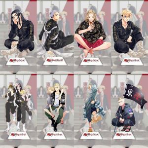 Anime Tokyo Revengers Figure Cosplay Acrylic Sano Manjirō Ryūgūji Ken Draken Takemichi Hinata KeyChain Stand Model Toy Gift 15C
