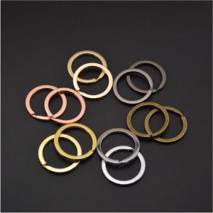 Mibrow 10pcs/lot 25mm 28mm 30mm Keyring Split Ring (Never Fade) Key Ring For Keychain Diy Jewelry Making Sleutelhanger Key Rings