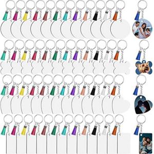 160 Pieces of Sublimation Blank, Sublimation Keychain Batch Set, Tassels, Used for DIY Craft Decoration Production