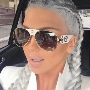 New 2021 Brand Design Women Men Sunglasses Oversized Frame Leather Sun Glasses Man Hip Hop High Huality Male Female 2150 UV400