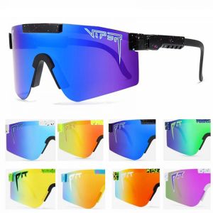 Brand Pit viper Sunglasses Men/Women Colorful Mirrored Polarized Sun Glasses For Male Female UV400 Protection Goggles With Case