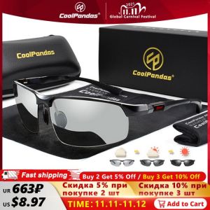 2021 New Aluminum Rimless  Photochromic Sunglasses Men Polarized Driving Glasses Male Sport Chameleon Eyeglasses zonnebril heren