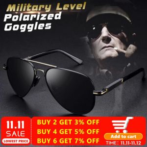 Mens Polarized Aviation Alloy Frame Photochromic Sunglasses Men Brand Design Pilot Male UV400 Sun Glasses Safety Goggles Driving