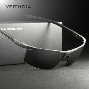 VEITHDIA Aluminum Magnesium Men's Sunglasses Polarized Coating Mirror Sun Glasses oculos Male Eyewear Accessories For Men 658