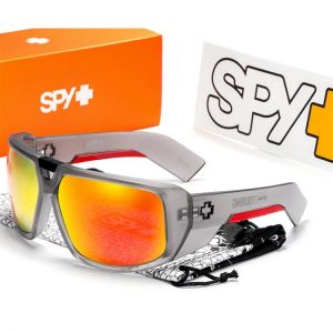 all in one place אביזרי גברים SPY TOURING Polarized Sunglasses for Men Women Wrap Around Shield Sports Sun Glasses UV400 Oversized Goggles Mirror With Case
