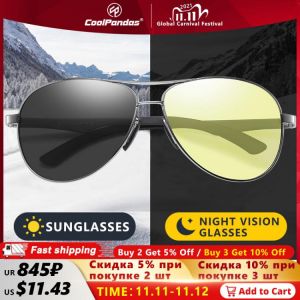 2021 Aviation Driving Photochromic Sunglasses Men Polarized Glasses Women Day Night Vision Driver Eyewear UV400 zonnebril heren