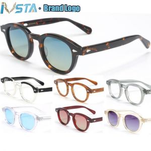 IVSTA High Quality Prescription Glasses Lemtosh Style Johnny Depp Sunglasses Men Acetate Round Women Luxury Brand Designer Frame