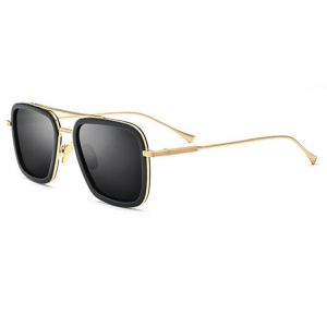 Men Polarized Sunglasses Gold/Silver Stainless Steel Fame UV400 Driving Glasses Come With Box