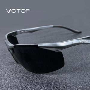 VOTOP Polarized Sunglasses Men Anti Glare Lens UV400 Aluminium Magnesium Frame Sun Glasses For Driving Fishing Travel