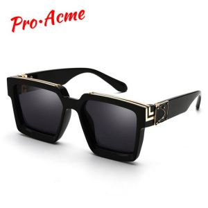 Pro Acme Luxury Brand Designer Square Sunglasses Men Women 2020 Fashion Thick Frame Glasses Mens UV400 Male Celebrity PD1399