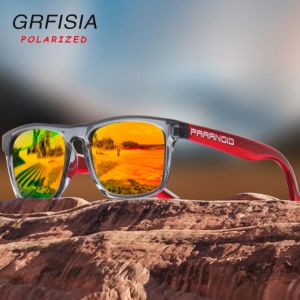 GRFISIA 2020 High Fashion Men Polarized Sunglasses Sports Square Classic Brand Design Sun Glasses UV400 Outdoor Goggles KD79