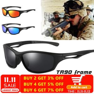 Men Polarized Sunglasses TR90 Frame Outdoor Tactical Sun glasses Driving Male Brand Design Military Eyewear gafas de sol hombre
