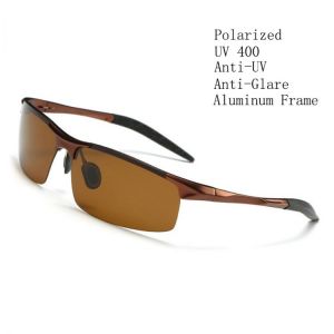 AORON Polarized Sunglasses Mens Classic Sports Driving Sun Glasses UV400 Luxury Male Aluminum Frame Sunglasses