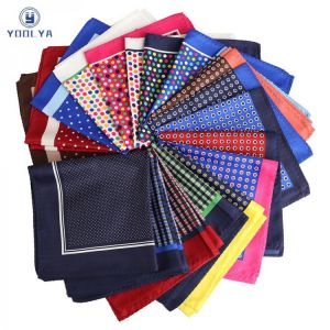 Fashion 33 x 33CM Man Polka Dot Floral Pocket Square Hankies Chest Towel Big Size Handkerchief For Men's Suit Wedding Party