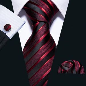 New Wedding Men Tie Red Striped Fashion Designer Ties For Men Business 8.5cm Dropshiiping Barry.Wang Groom Tie Kravat GS-5022