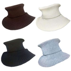 Men's Flexible Fake Collar Scarf Winter Knitted Windproof Detachable Wrap Scarf Keep Warm False Collar Fashion Clothing Acces