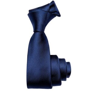 Silk Men's Tie Classic Solid Navy Blue White Wedding Necktie Fashion Korean Ties 6cm Business Cravate Slim Shirt Accessories