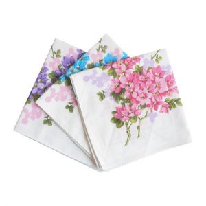 1 Set Women Printed Handkerchief Floral Scarf For Female luxurious Pocket Hankie Coloful Hankerchiefs For Party Gift Wedding