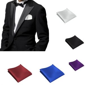 MEN ADULT Handkerchief Formal Handkerchief Hankies Polyester Hanky Business Pocket Wedding Chest Towel CC48