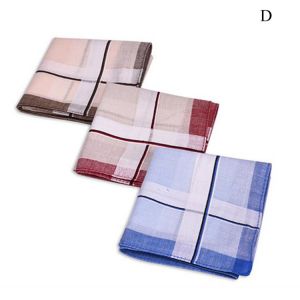 3PC Men Casual Pocket Square Scarf Sweat Towel Cotton Handkerchiefs Male Casual Adult Print Pattern Pocket Scarf Random Color