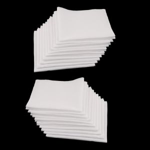 20pcs White blank Handkerchiefs 100% Cotton Square Soft & Washable Gentle Hanky Children's graffiti Blank handkerchief 28