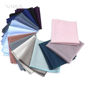 Bamboo Fiber Hot Sandy Grey Dusty Green Pink Blue Anti-wrinkle Solid Handkerchief Men Daily Shirt Pocket Square Gift Accessory