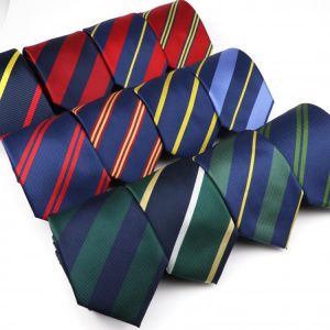Brand New Men's Tie Red Blue Yellow Striped Plaid Jacquard Necktie Daily Wear Accessories Cravat Wedding Party Gift For A Man