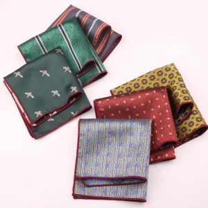 Linbaiway Mens Suits Pocket Square for Women Floral Printed Chest Towel Hanky Gentlemen Suits Handkerchief Pocket Towel