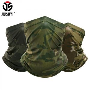 Military Tactical Bandana Summer Face Scarves Tubular Head Mask Scraf Camo Anti-UV Windproof  Soft Neck Gaiter Cover Men Women