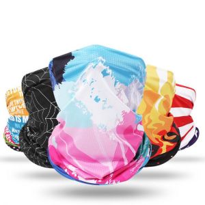 2021 Ice Silk Outdoors Fishing Cycling Sunscreen Scarf Men Women Face Scarf Neck Gaiter UV Sun Cover Smooth Breathable Sports