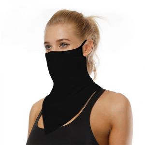 NEW Outdoor Windproof Triangle Face Shield Breathable Bandana Scarf Cycling Neck Gaiter Cover Solid Green Black Triangle Scarves