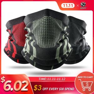Winter Ring Tube Soft Bandana Mask Neck Gaiter Scarf Skiing Snowboard Windproof Half Face Cover Warmer Scarves  Hood Women Men