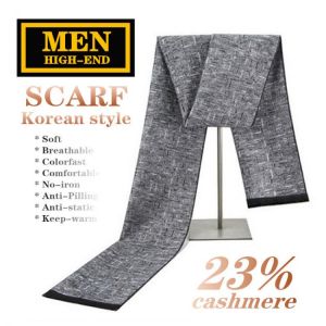 Men's Cashmere Scarf (super preferential 55%off) High-end Korean-style Business Casual Fashion Noble Spring Autumn Winter Sof