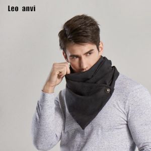 leo anvi winter ring scarf men magic scarves male bandana face mask loop button neutral novelty fashion shawl hijab