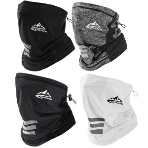 Sunscreen UV Protection Ice Silk Face Cover Neck Tube Outdoor Sports Cycling Windproof Dustproof Breathable Reflective  Bandana