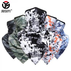 Camouflage Paisley Neck Gaiter Head Scarves Ear Cover Neckerchief Tube Scarf Bandana Breathable Face Guard Headband Men Women