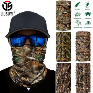 3D Seamless Camouflage Bandana Neck Gaiter Tube Ring Scarves Camo Half Face Cover Scarf Windproof Balaclava Headband Men Women